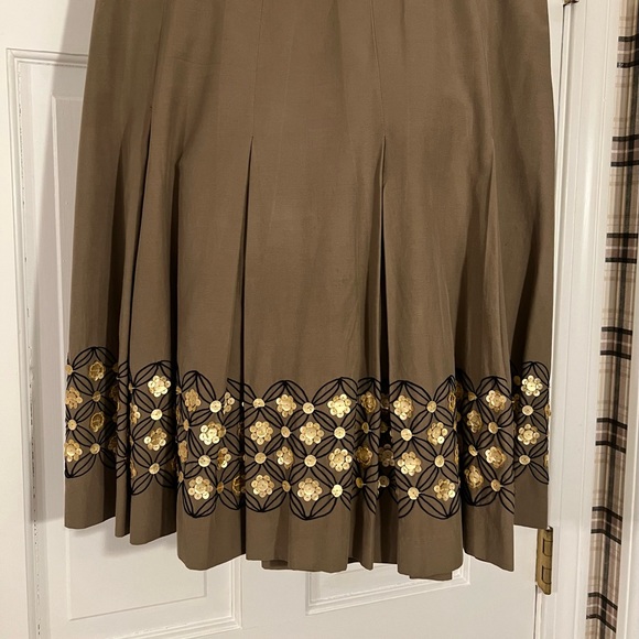 Alfani Womens Pleated Sequins Skirt - Picture 3 of 8